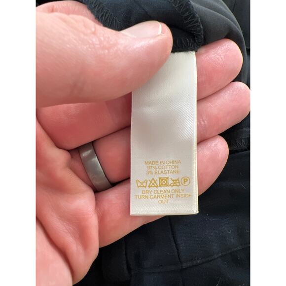 Kate Spade New York Live Colorfully Black Tapered Leg Ankle Zip Pants 4 Small - Picture 6 of 9